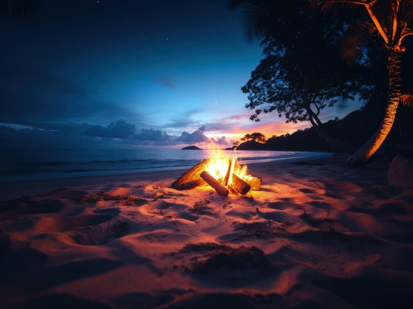 Fire Pit On The Beach