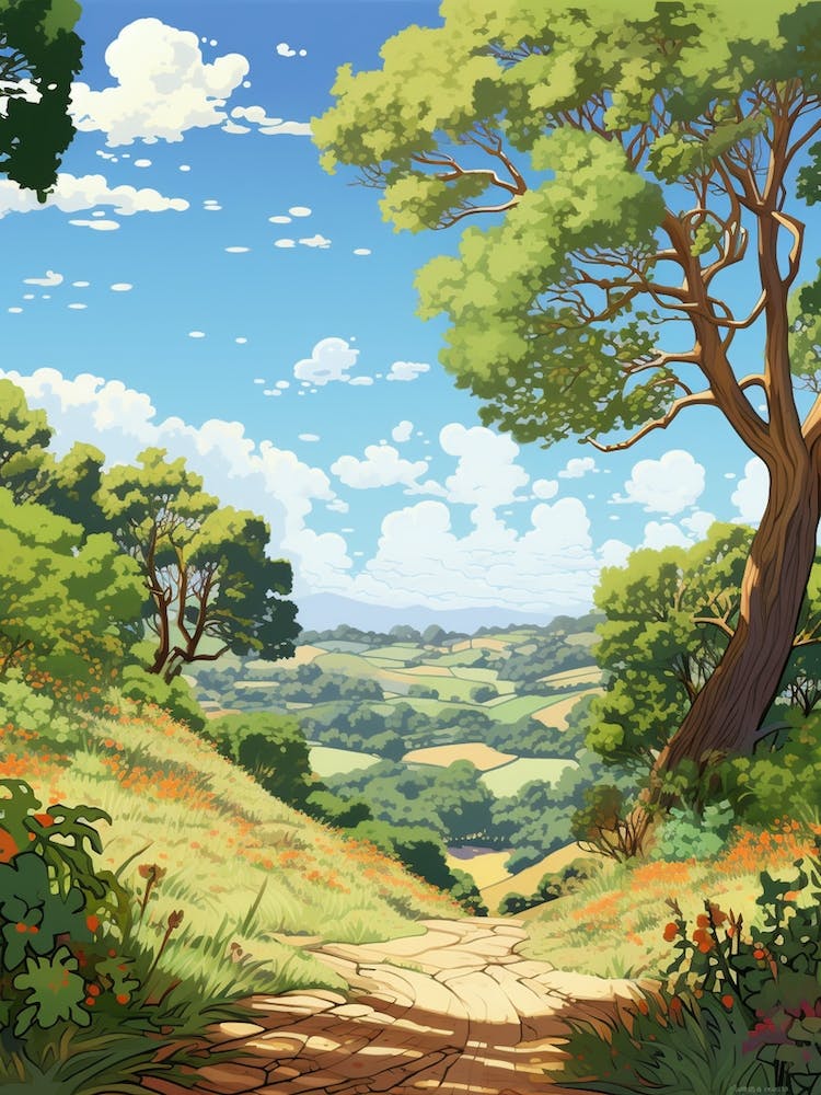 Adelaide Hills Mount Lofty Botanical Gardens Illustration