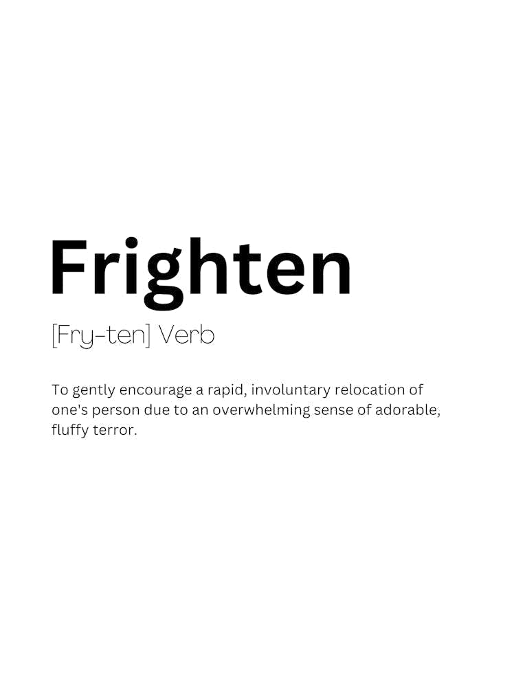 Frighten Definition Meaning 1