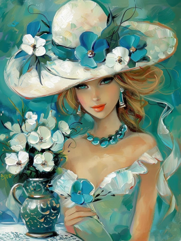 Woman In A Hat 71