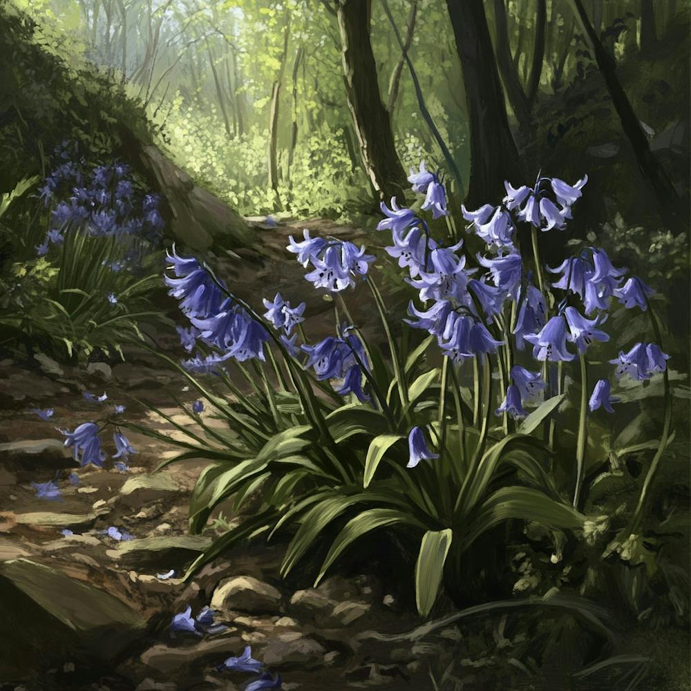 Bluebells In The Woods 1