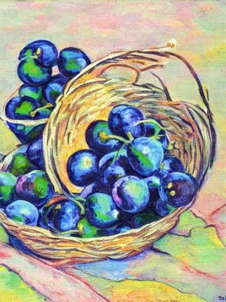 Damson Vintage Sketch Fruit