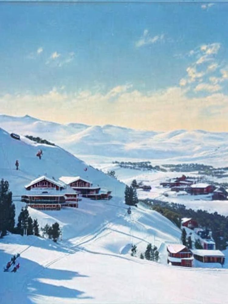Perisher, Australia Vintage Ski-Poster