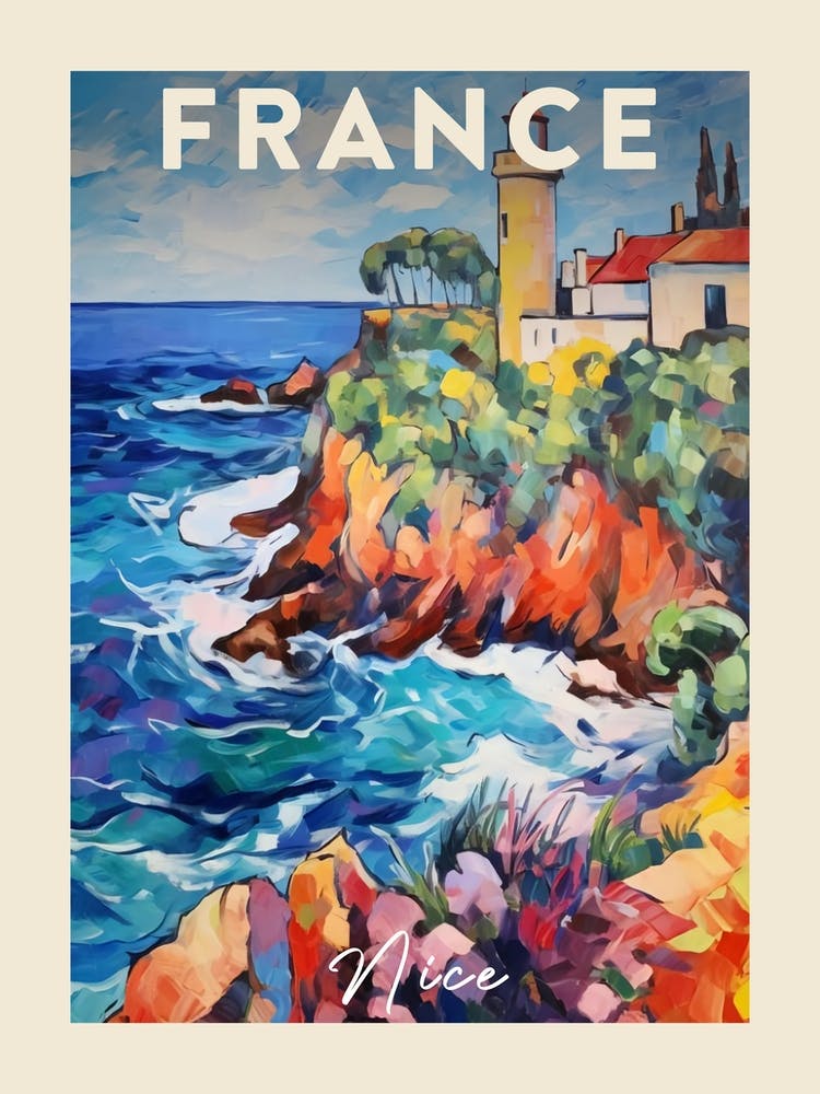 Nice France 1 Fauvist Painting Travel Poster