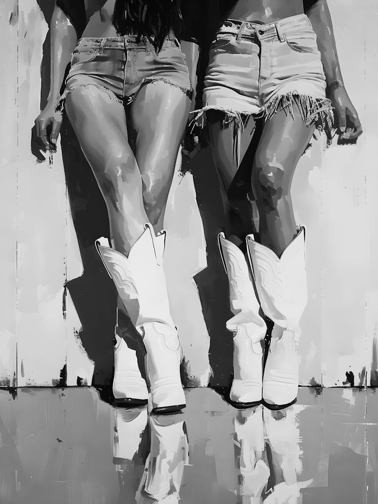 Two Women In Cowboy Boots 2