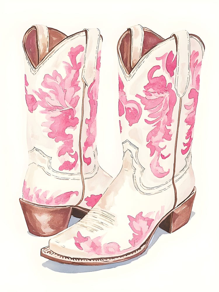 Pink Cowboy Boots 16