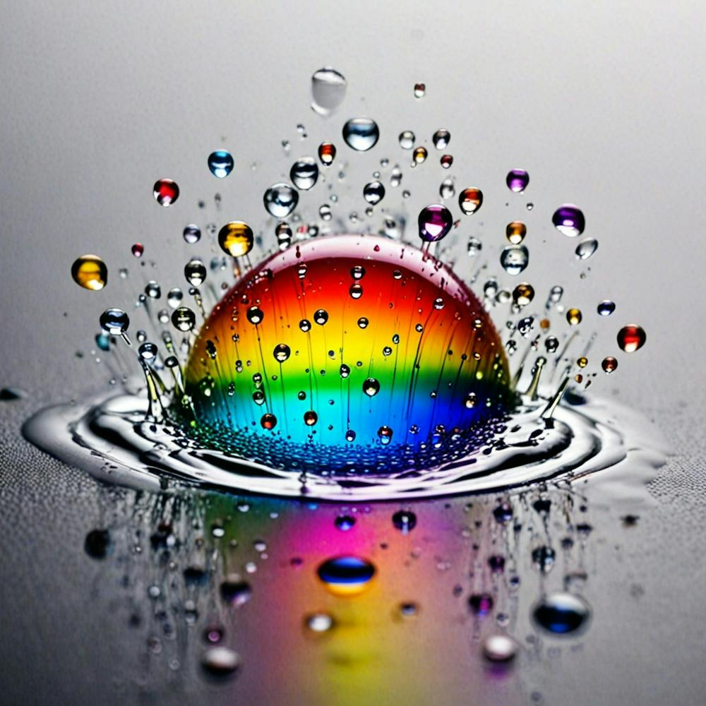 Rainbow Water Drop