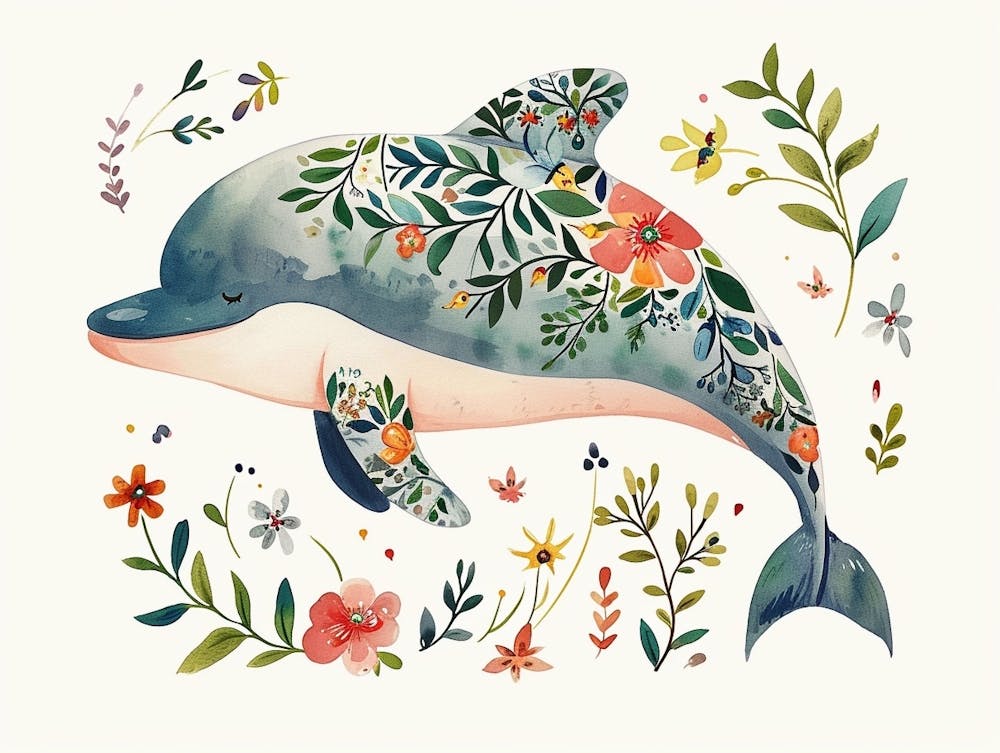 Little Floral Dolphin 2