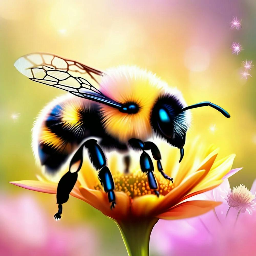 Bee On A Flower