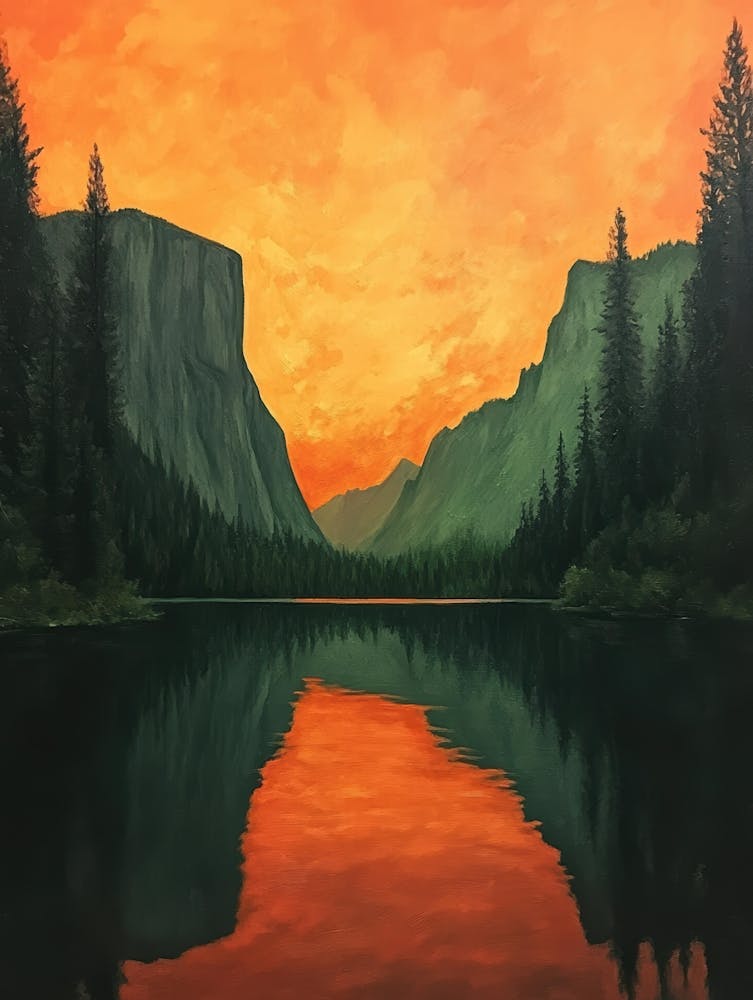 Sunset In Yosemite