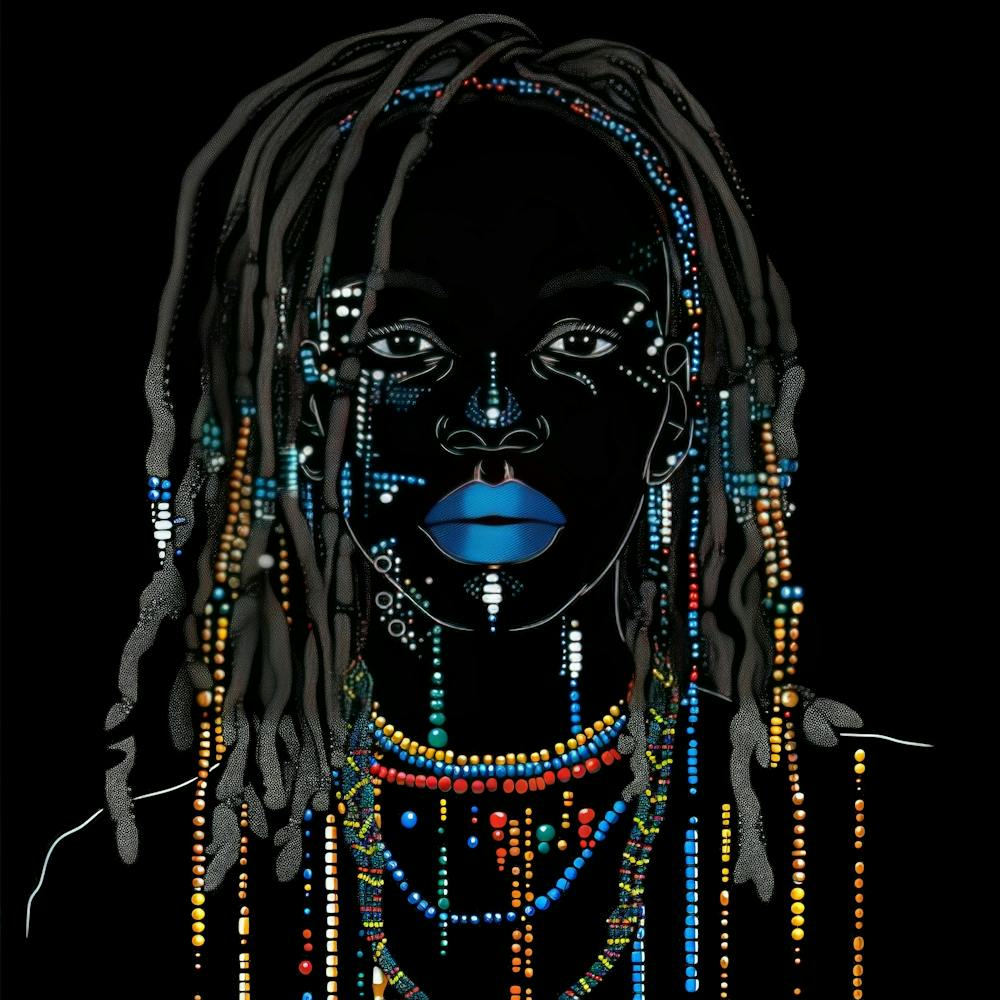 African Woman With Dreadlocks
