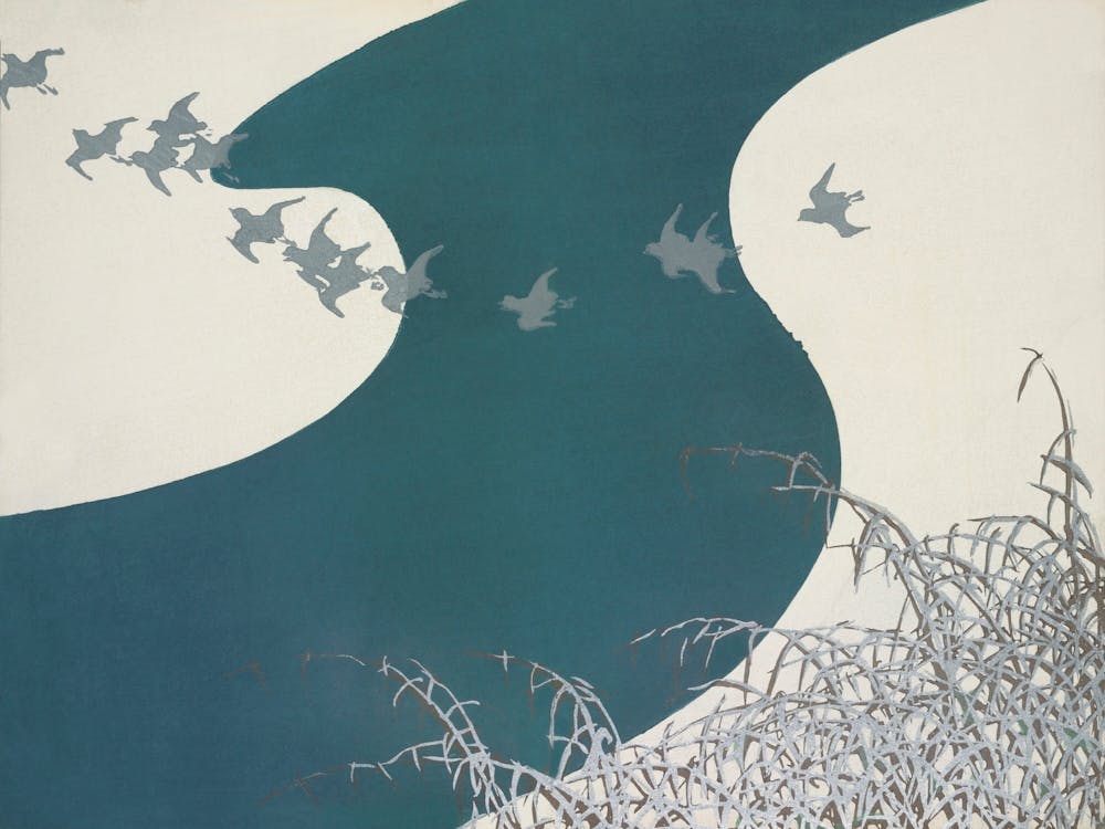 Birds From Momoyogusa –Flowers Of A Hundred Generations, Kamisaka Sekka (12)
