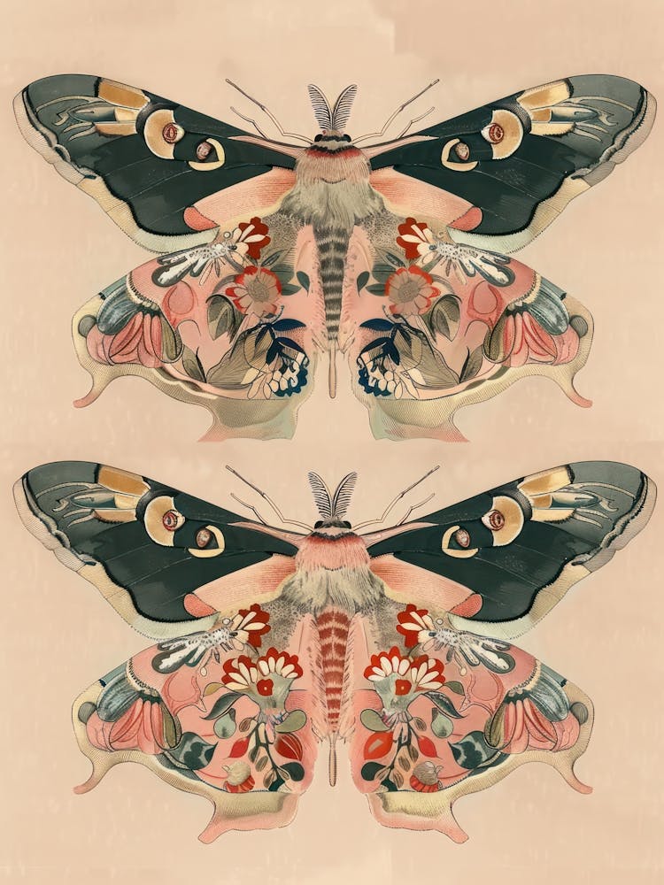 Spring Butterflies William Morris Style 6