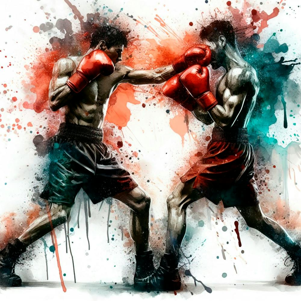 Two Boxers Fighting 2