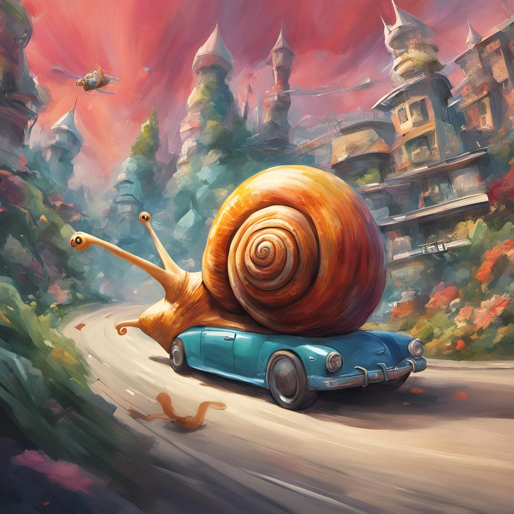 Snail On The Road 1