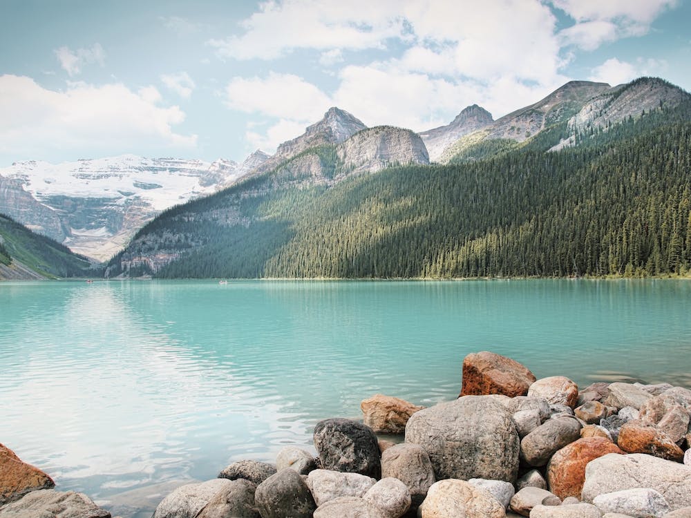 Teal Blue Lake Waters