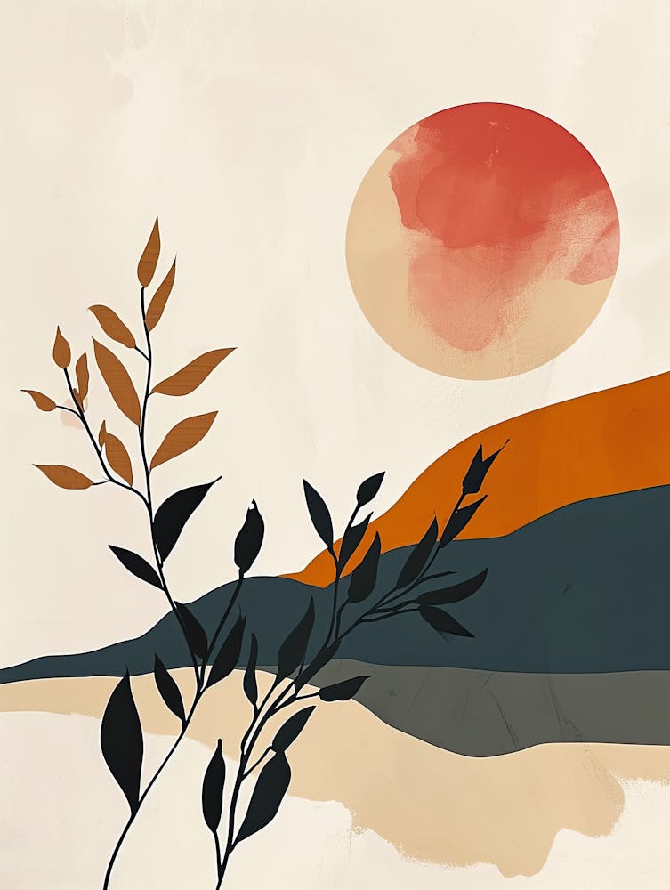 Sunset In The Mountains, Minimalism 4