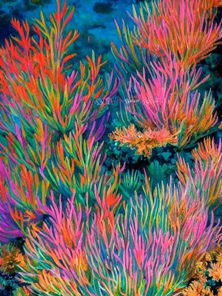 Acropora Cytherea  2vibrant Painting
