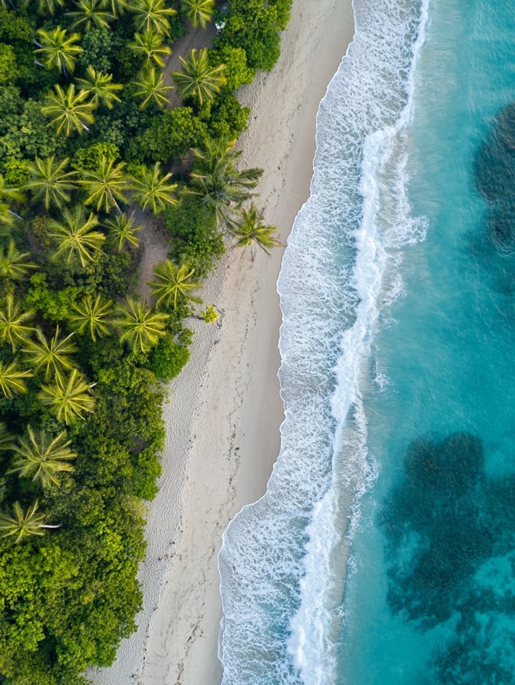 Aerial View Of A Tropical Beach 22
