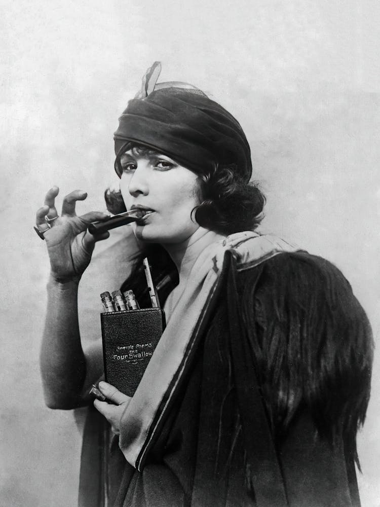 Prohibition, Woman Hiding Liquor in Book, Vintage Black and White Old Photo