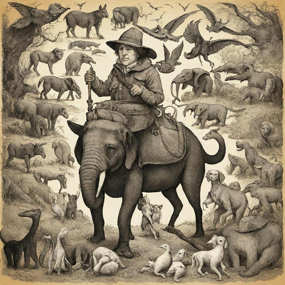 Man On An Elephant