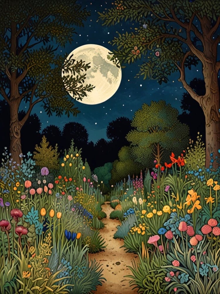 William Morris Moonlight Path 2
