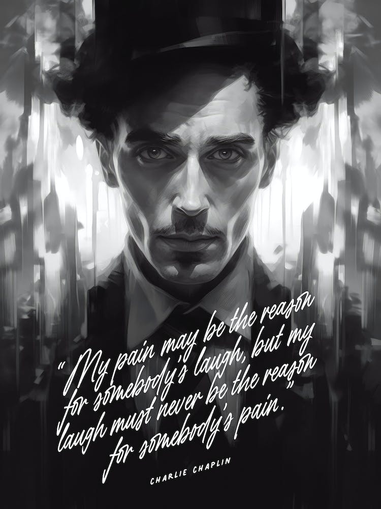Charlie Chaplin Art Quote