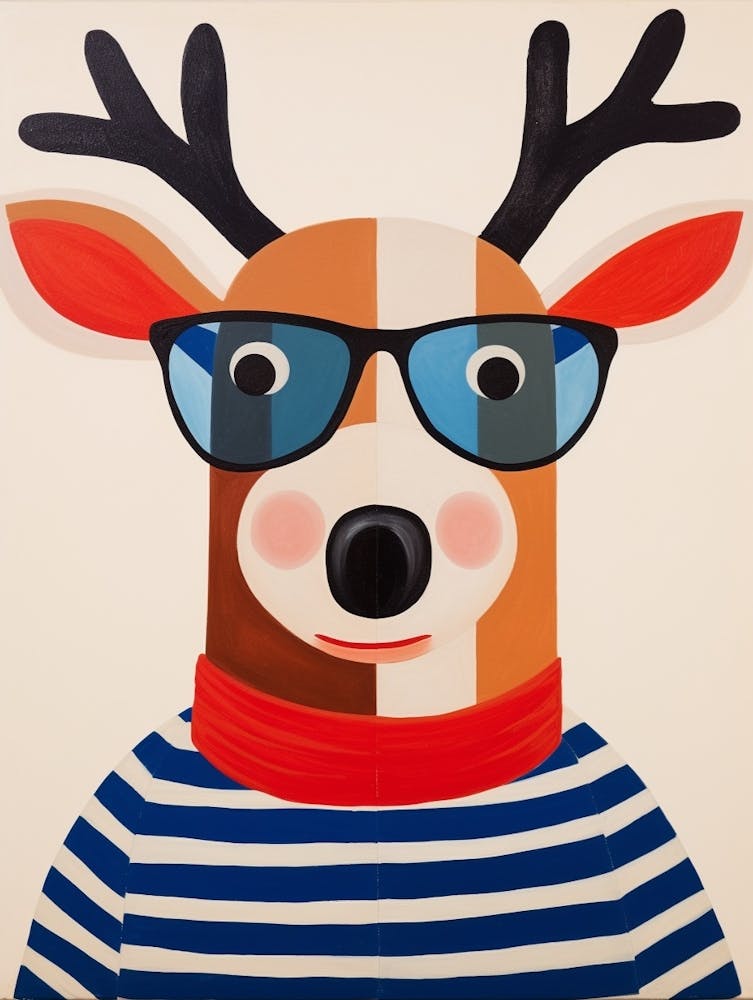 Little Reindeer 2 Wearing Sunglasses