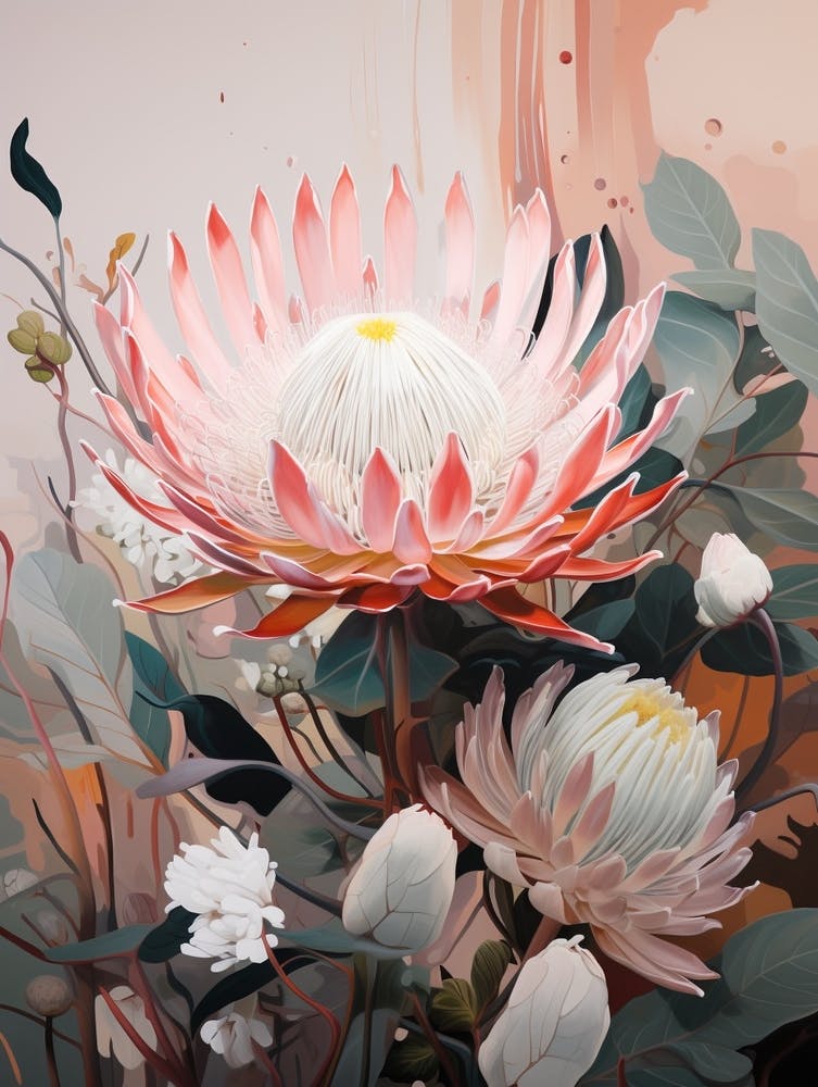 Flower Illustration Protea 10