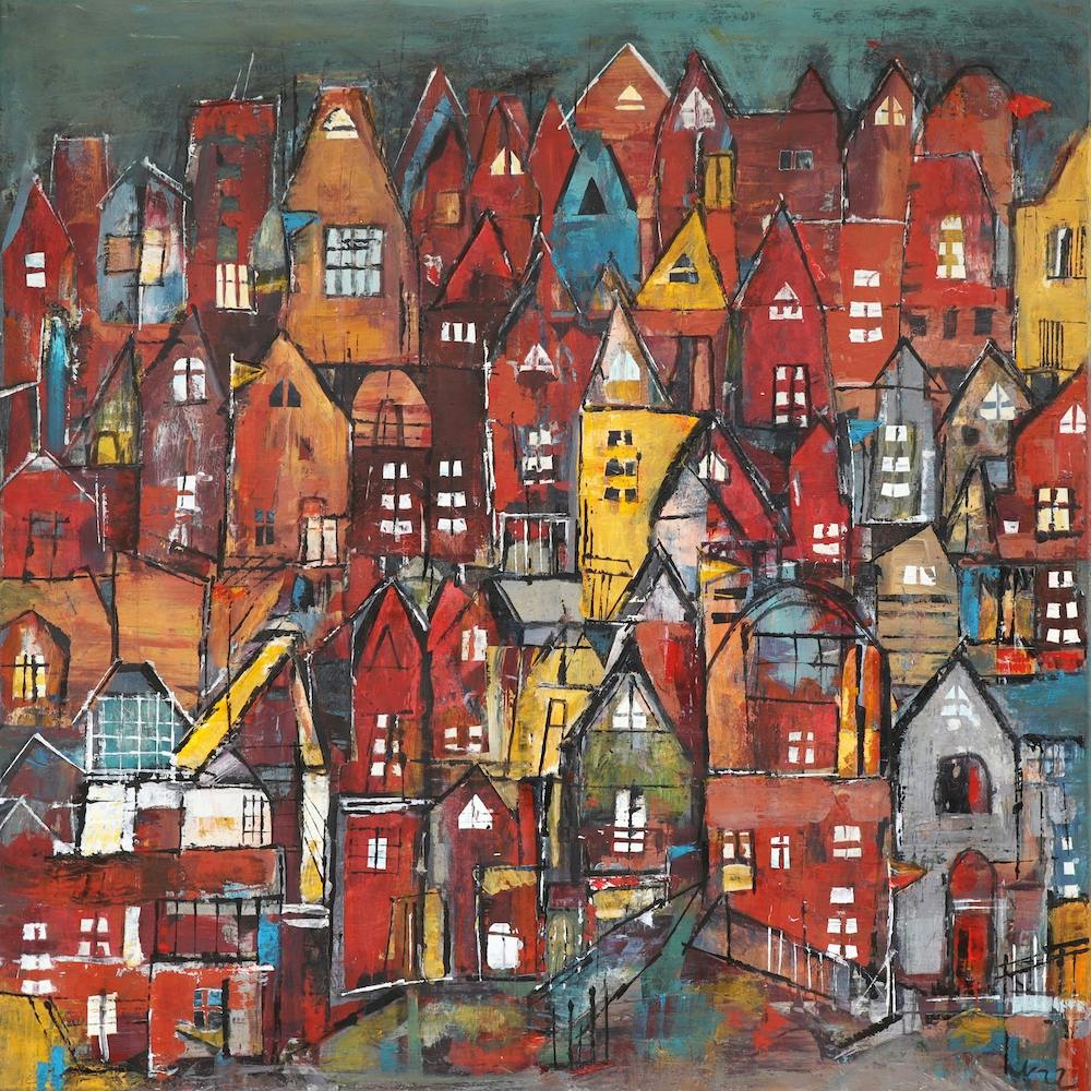 Moderne Stadt Square