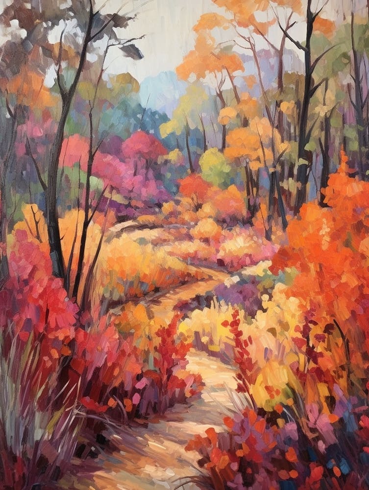 Autumn Gardens Painting Descanso Gardens 4