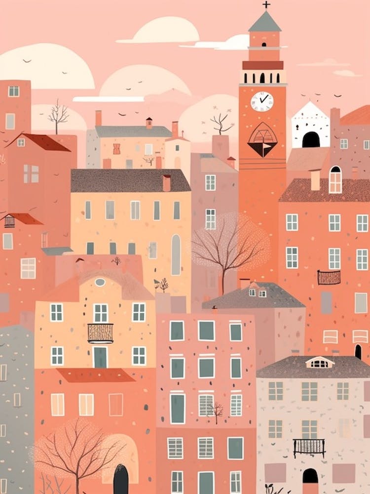 Parma, Italy Illustration