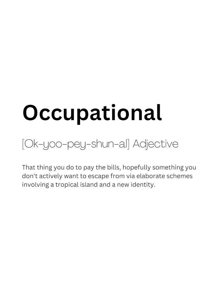 Occupational Definition Meaning