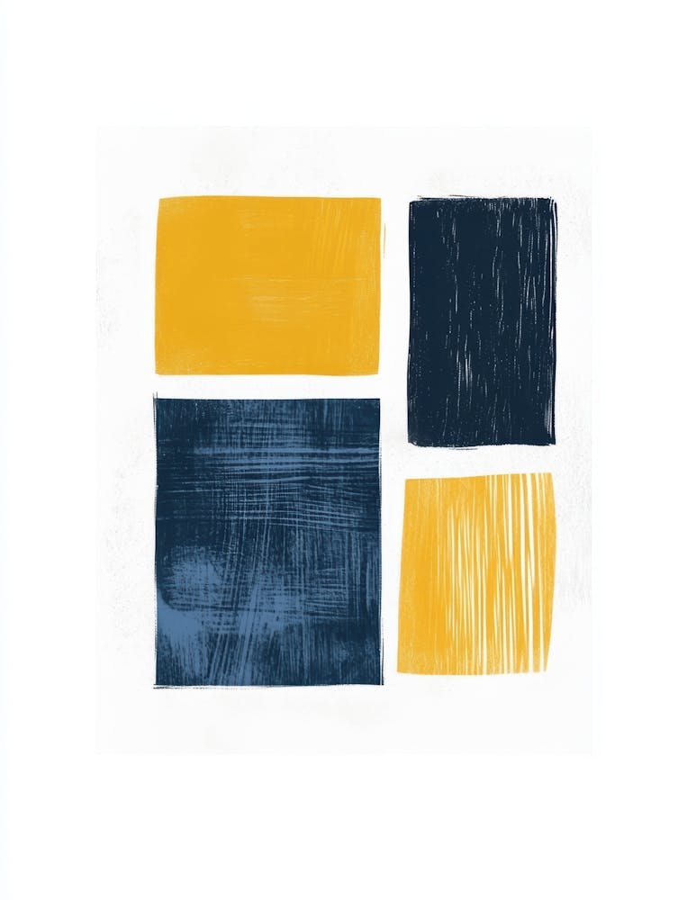 Blue And Yellow Squares 1