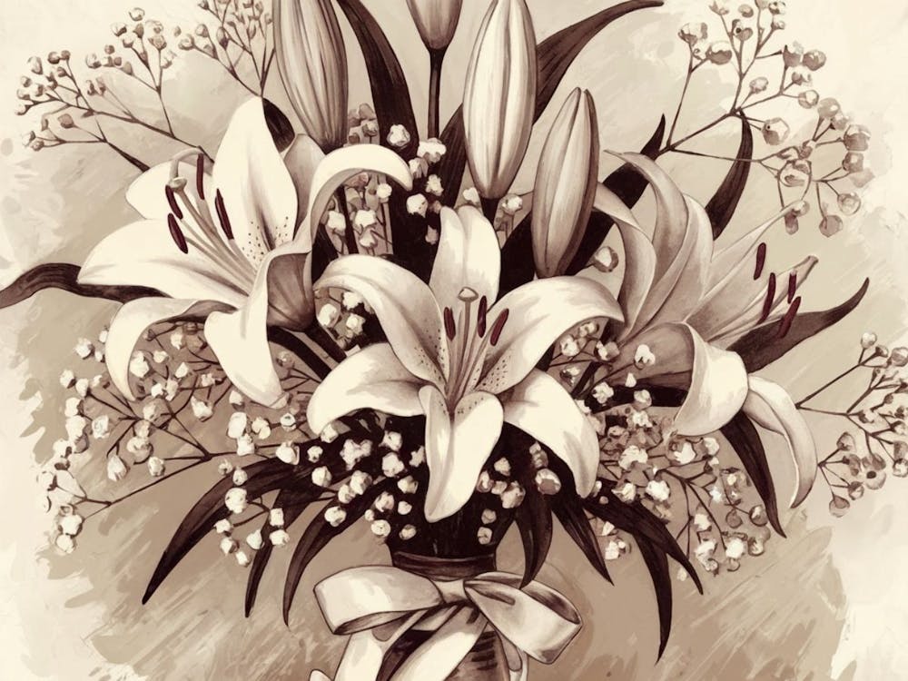 Vibrant Lily Art - Floral Painting