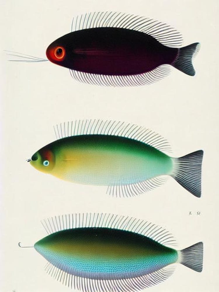 Lobed Comb Jelly Vintage Poster