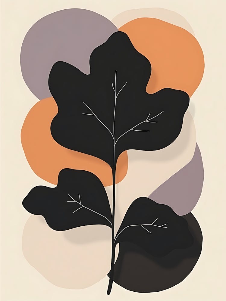 Abstract Nature Scene in Muted Earthy Hues