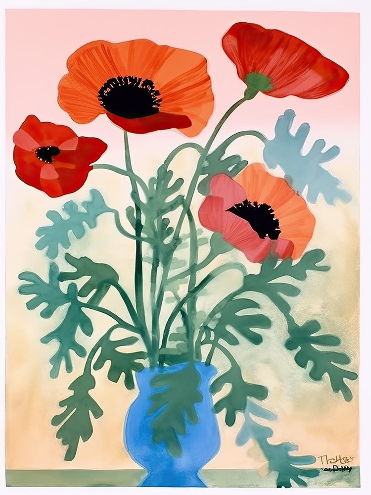 Peonies  Bouquet Flower Illustration 2