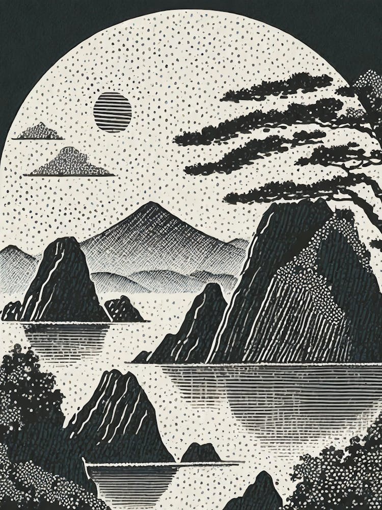 Moonlight Over The Mountains