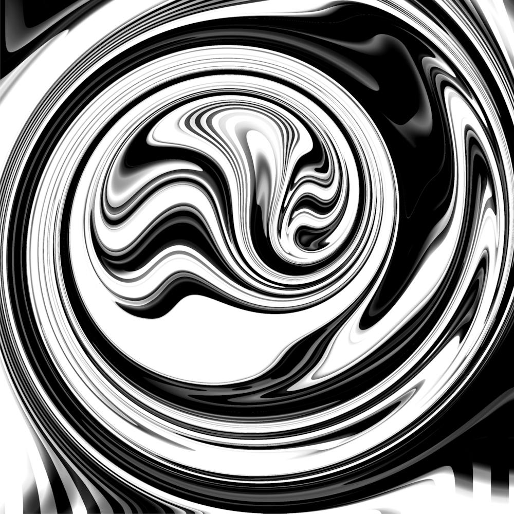 Black And White Swirl 1