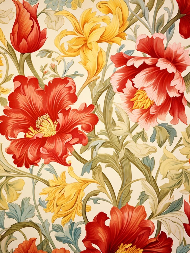 Florale Tapete 10