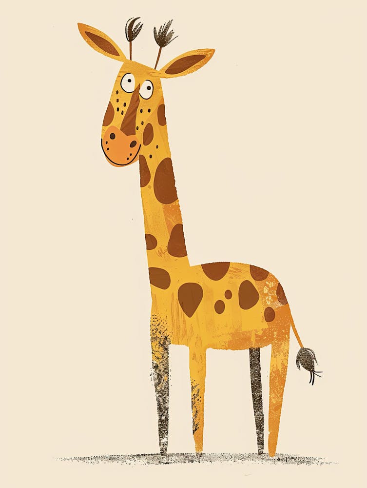 Sunny Giraffe Days Children Prints & Kids Posters