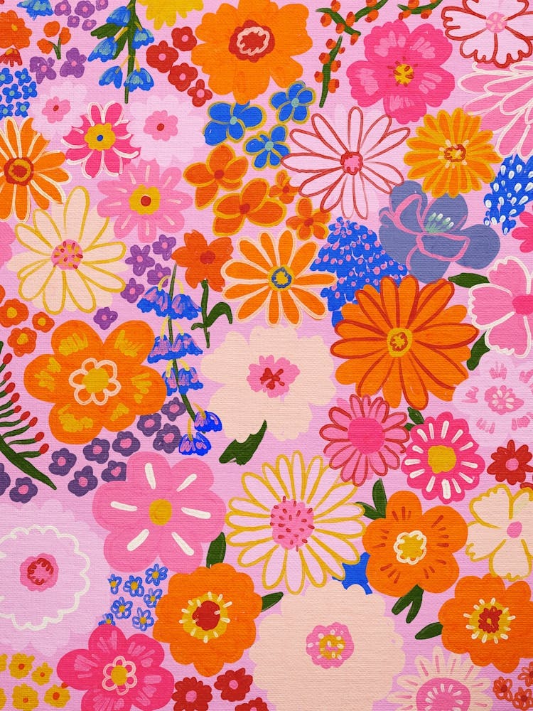 Pink Flower Painting