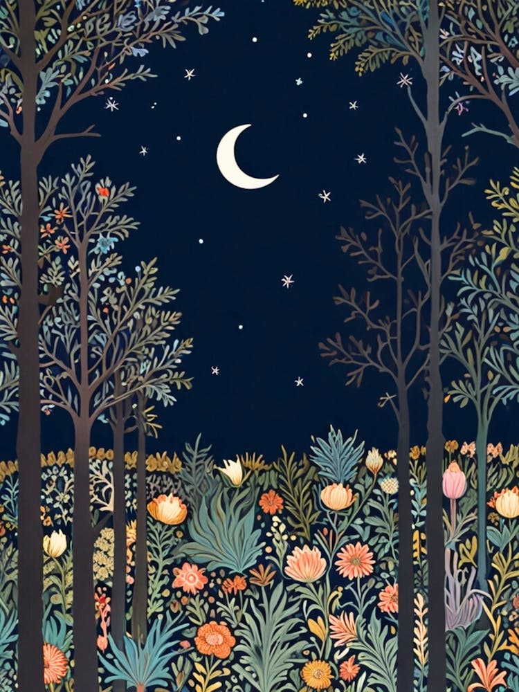 William Morris Night In The Forest 46