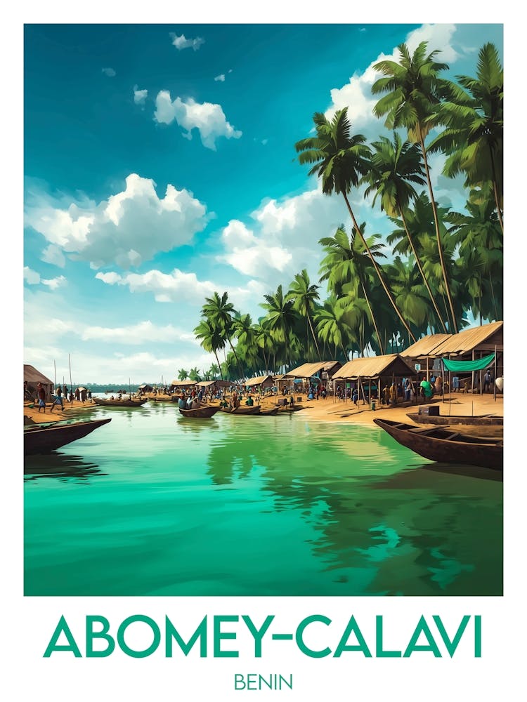 Affiche de voyage Abomey Calavi