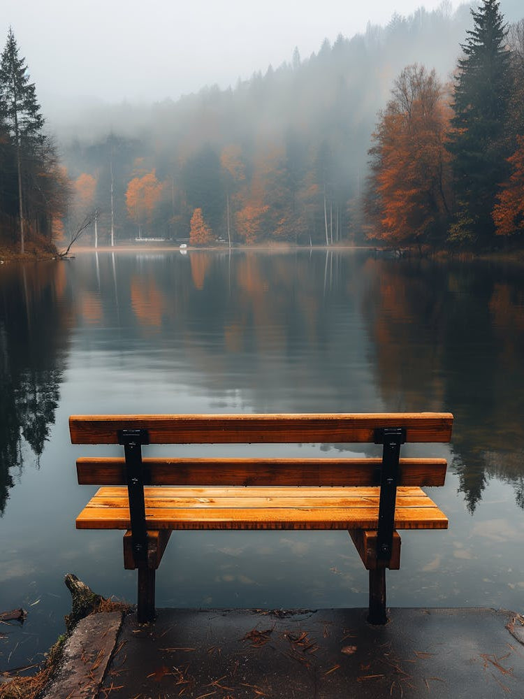 Bench By The Lake
