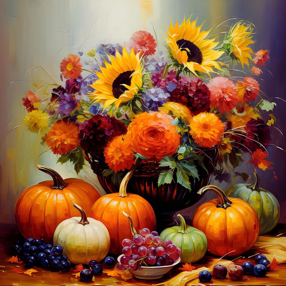 Floral Whispers Of Fall