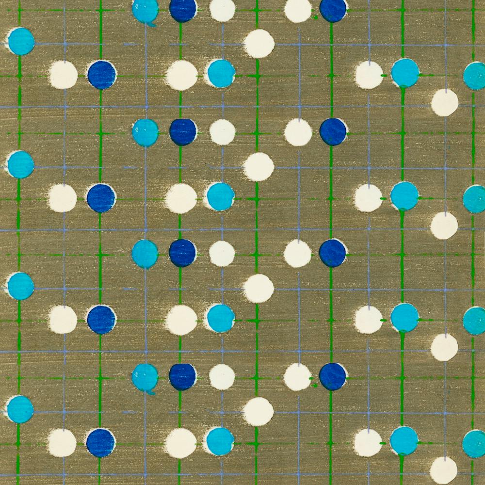 Vintage Ukiyo-e Woodblock Print Of Japanese Textile, Shima Shima, Furuya Korin (26)