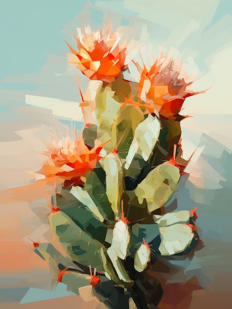 Kaktus Gemälde Acanthocalycium Kaktus 7