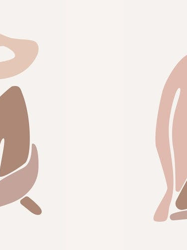 Pink Matisse Inspired Shape